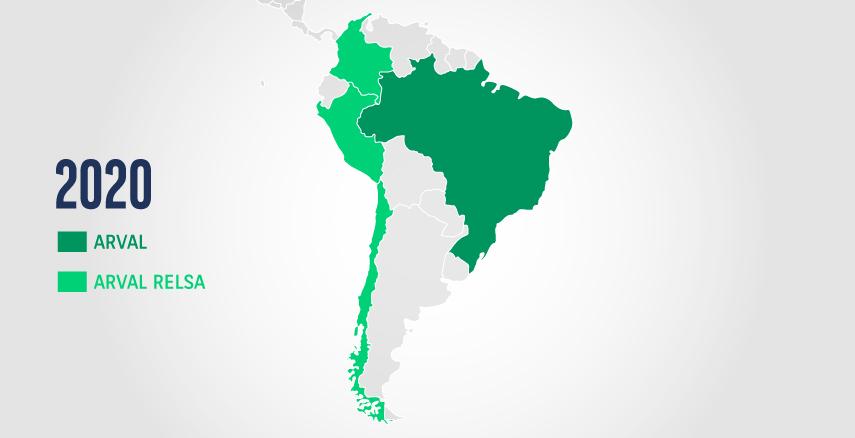 Sudamerica map